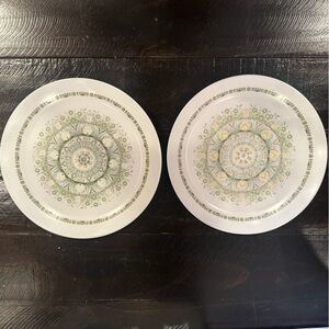 Vintage Noritake Japan Palos Verde Design #9020 Dinner Plates Set of 2